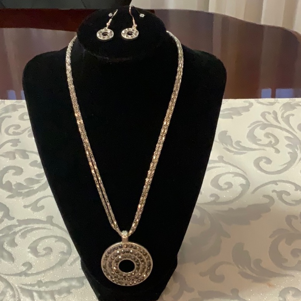 Marcasite Necklace and Earrings